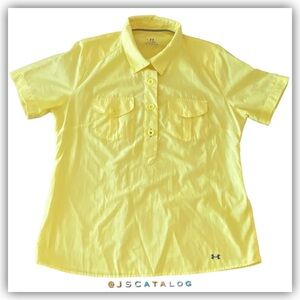 Under Armour Bright Yellow Button-Up Shirt